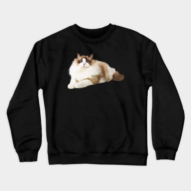 Ragdoll Cat, Love Ragdoll Cats, Cat Lover Crewneck Sweatshirt by dukito